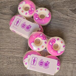 Two sets of Girl x Sanrio Hello Kitty 53mm 99a Skateboard Wheels NWT